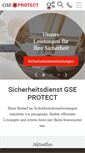 Mobile Screenshot of gse-protect.de