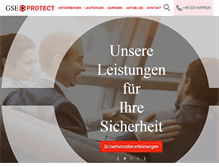 Tablet Screenshot of gse-protect.de